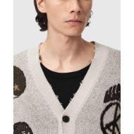 Picture of ALLSAINTS MEN'S BRAM CARDIGAN ECRU WHITE 4