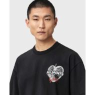 Снимка на ALLSAINTS МЪЖКА БЛУЗА REFLECT SHORT SLEEVE CREW WASHED BLACK 4