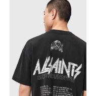 Picture of ALLSAINTS MEN'S CHROMIUM SHORT SLEEVE CREW WASHED BLACK 4