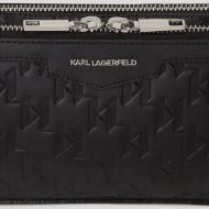 Снимка на KARL LAGERFELD МЪЖКА ЧАНТА LOOM LEATHER BUMBAG BLACK 4