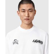 Picture of ALLSAINTS MEN'S CHROMIUM SHORT SLEEVE CREW ASHEN WHITE 3