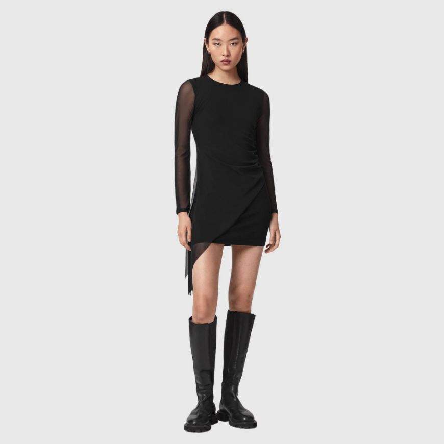 Picture of ALLSAINTS WOMEN'S RILEY MINI DRESS BLACK