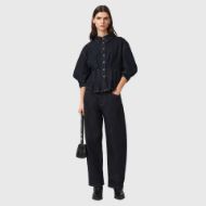Picture of ALLSAINTS WOMEN'S NANCY DENIM SHIRT RINSE WASH INDIGO 5