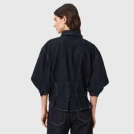 Picture of ALLSAINTS WOMEN'S NANCY DENIM SHIRT RINSE WASH INDIGO 2