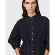 Picture of ALLSAINTS WOMEN'S NANCY DENIM SHIRT RINSE WASH INDIGO 4