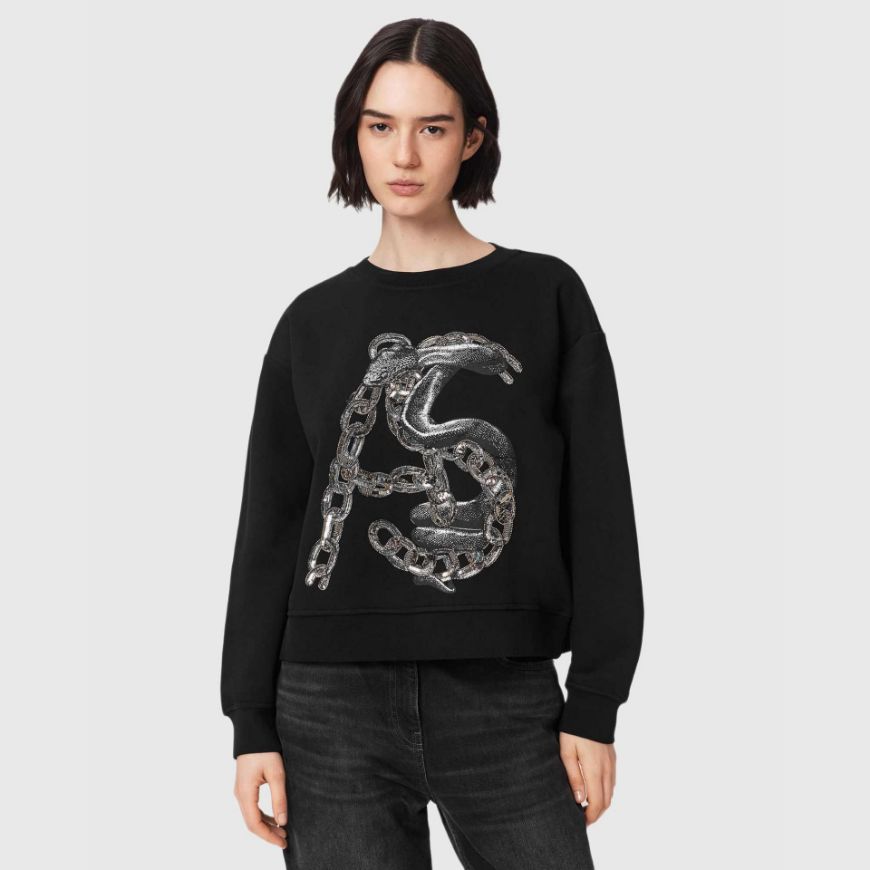 Снимка на ALLSAINTS ДАМСКИ СУИТШЪРТ LINX PIPPA SWEATSHIRT BLACK