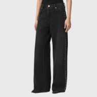 Picture of ALLSAINTS WOMEN'S SWAY STUD JEANS WASHED BLACK 1