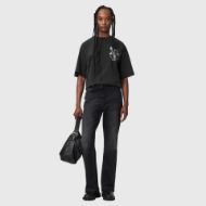 Снимка на ALLSAINTS ДАМСКИ ТОП SERAPH AMELIE SHORT SLEEVE WASHED BLACK 6