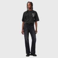 Снимка на ALLSAINTS ДАМСКИ ТОП SERAPH AMELIE SHORT SLEEVE WASHED BLACK 3