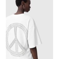Picture of ALLSAINTS WOMEN'S PEACE AMELIE TEE OPTIC WHITE 4