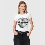Picture of ALLSAINTS WOMEN'S REFLECT STEVIE TEE OPTIC WHITE 1
