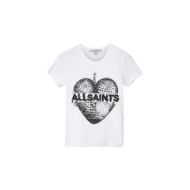 Picture of ALLSAINTS WOMEN'S REFLECT STEVIE TEE OPTIC WHITE 8