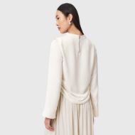 Picture of ALLSAINTS WOMEN'S LESLIE LONG SLEEVE TOP ANTIQUE WHITE 2