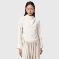 Picture of ALLSAINTS WOMEN'S LESLIE LONG SLEEVE TOP ANTIQUE WHITE 1
