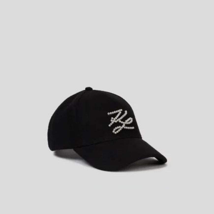 Снимка на KARL LAGERFELD ДАМСКА ШАПКА AUTOGRAPH WOOL PEARLS BLACK