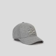 Снимка на KARL LAGERFELD ДАМСКА ШАПКА AUTOGRAPH WOOL PEARLS LIGHT GREY MELANGE 1