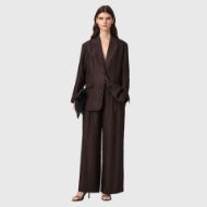Picture of ALLSAINTS WOMEN'S CHARLEY TROUSERS BITTER BROWN 6