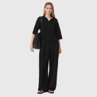 Picture of ALLSAINTS WOMEN'S BERN POLO BLACK 5