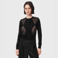 Picture of ALLSAINTS WOMEN'S BERN CARDIGAN BLACK 1