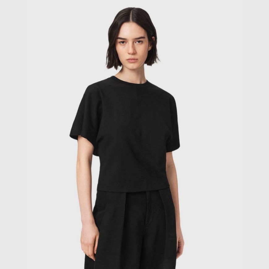 Picture of ALLSAINTS WOMEN'S EDEN ARTIA TEE BLACK