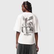 Снимка на ALLSAINTS ДАМСКИ ТОП SERAPH AMELIE SHORT SLEEVE CHALK WHITE 2
