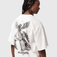 Снимка на ALLSAINTS ДАМСКИ ТОП SERAPH AMELIE SHORT SLEEVE CHALK WHITE 5
