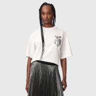 Снимка на ALLSAINTS ДАМСКИ ТОП SERAPH AMELIE SHORT SLEEVE CHALK WHITE 1