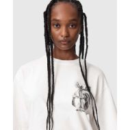 Снимка на ALLSAINTS ДАМСКИ ТОП SERAPH AMELIE SHORT SLEEVE CHALK WHITE 4