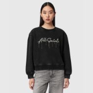 Снимка на ALLSAINTS ДАМСКИ СУИТШЪРТ CHAINS PIPPA SWEATSHIRT WASHED BLACK 1