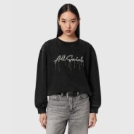Снимка на ALLSAINTS ДАМСКИ СУИТШЪРТ CHAINS PIPPA SWEATSHIRT WASHED BLACK 4