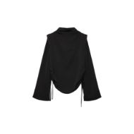 Picture of ALLSAINTS WOMEN'S LESLIE LONG SLEEVE TOP BLACK 6