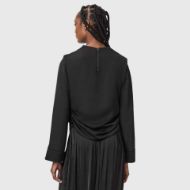 Picture of ALLSAINTS WOMEN'S LESLIE LONG SLEEVE TOP BLACK 2