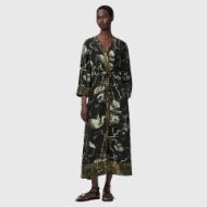 Picture of ALLSAINTS WOMEN'S DIANA DRESS TARAVAO SOFT GREEN 1