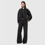Picture of ALLSAINTS WOMEN'S NICKY STUD JACKET WASHED BLACK 6