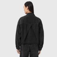 Picture of ALLSAINTS WOMEN'S NICKY STUD JACKET WASHED BLACK 2