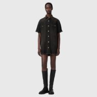 Picture of ALLSAINTS WOMEN'S FILOU DENIM DRESS OVERDYED BROWN 2