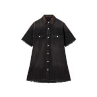 Picture of ALLSAINTS WOMEN'S FILOU DENIM DRESS OVERDYED BROWN 5