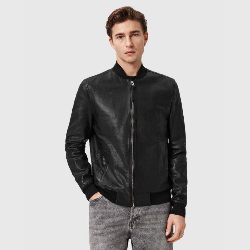 Picture of ALLSAINTS MEN'S MORTEN BOMBER BLACK