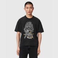 Снимка на ALLSAINTS МЪЖКА БЛУЗА IRON TIGER SHORT SLEEVE CREW WASHED BLACK 1
