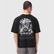 Снимка на ALLSAINTS МЪЖКА БЛУЗА HULA SHORT SLEEVE CREW WASHED BLACK 2