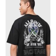 Снимка на ALLSAINTS МЪЖКА БЛУЗА HULA SHORT SLEEVE CREW WASHED BLACK 5
