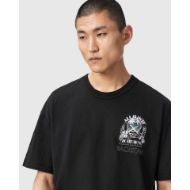 Снимка на ALLSAINTS МЪЖКА БЛУЗА HULA SHORT SLEEVE CREW WASHED BLACK 4