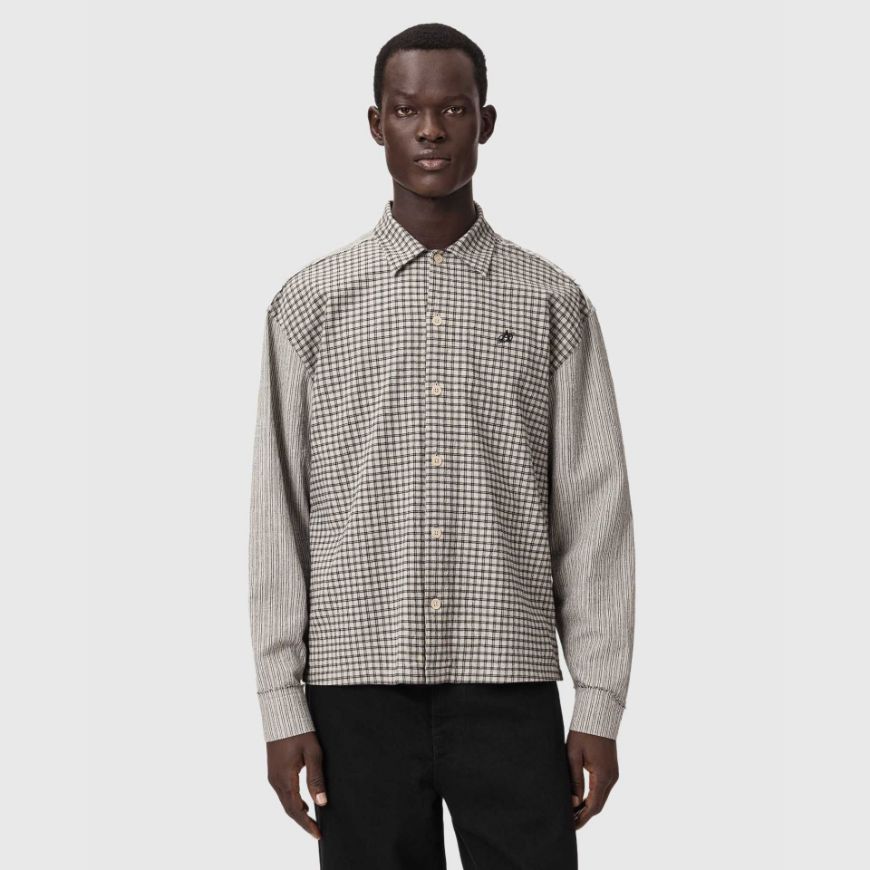 Picture of ALLSAINTS MEN'S KAGE SHIRT OAT WHITE