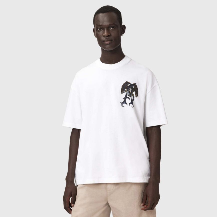 Снимка на ALLSAINTS МЪЖКА БЛУЗА RAPTOUR SHORT SLEEVE CREW OPTIC WHITE
