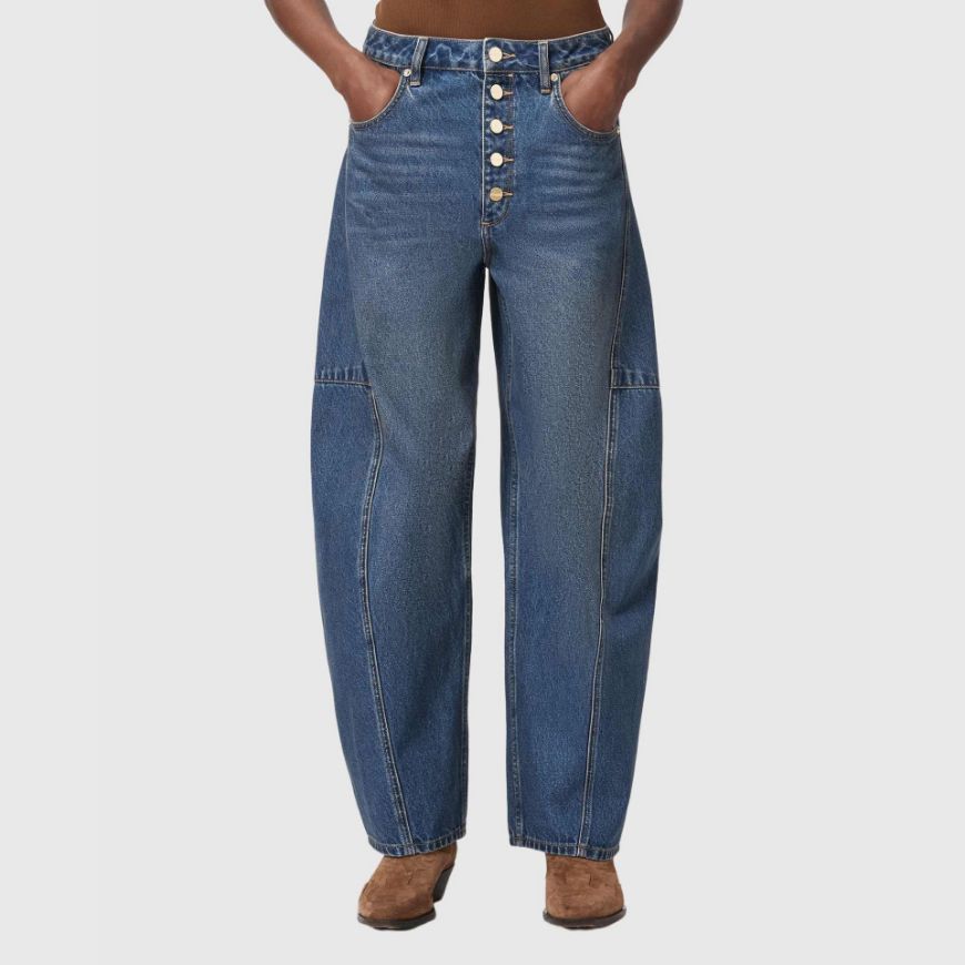 Снимка на ALLSAINTS ДАМСКИ ДЕНИМ CARTER BUTTON JEANS TINTED INDIGO