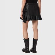 Picture of ALLSAINTS WOMEN'S LUANA LEA SKIRT BLACK 2