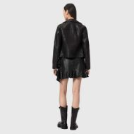 Picture of ALLSAINTS WOMEN'S LUANA LEA SKIRT BLACK 7