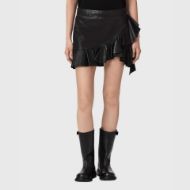 Picture of ALLSAINTS WOMEN'S LUANA LEA SKIRT BLACK 1