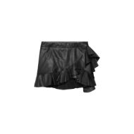Picture of ALLSAINTS WOMEN'S LUANA LEA SKIRT BLACK 8