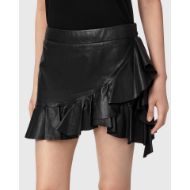 Picture of ALLSAINTS WOMEN'S LUANA LEA SKIRT BLACK 5